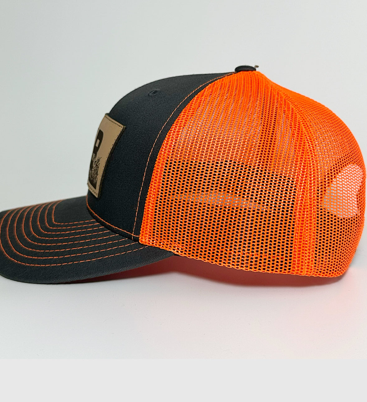 TKB Patch Hat - Charcoal/Safety Orange