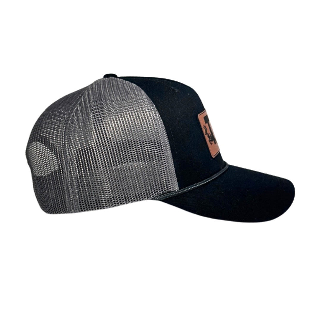 TKB Patch Rope Hat - Black/Charcoal