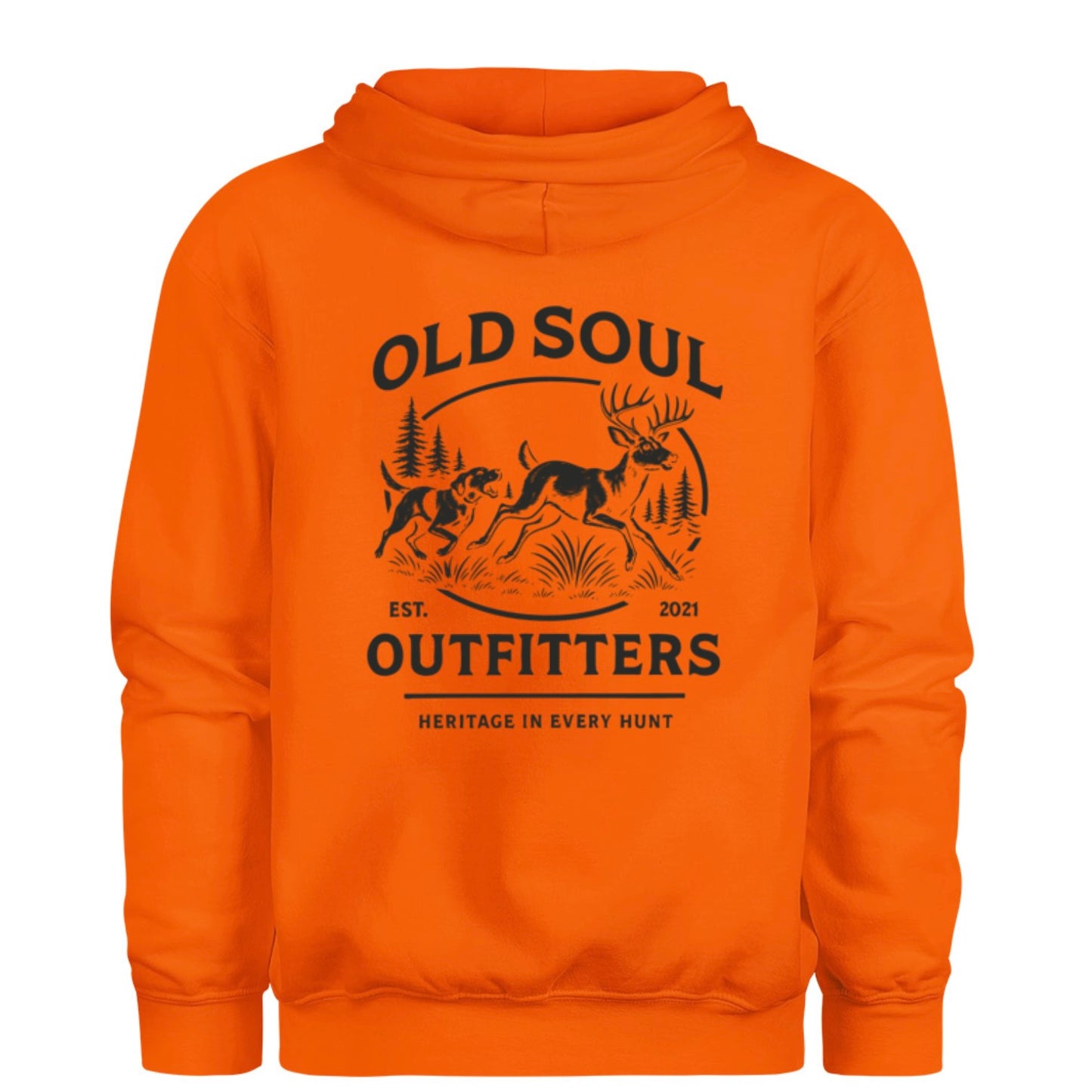 Orange Runnin' Buck Hoodie